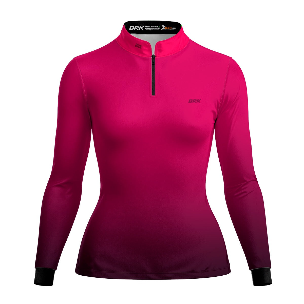 Camisa Térmica Feminina Brk Basic Rosa com Proteção Solar UV50+ - Brk Agro