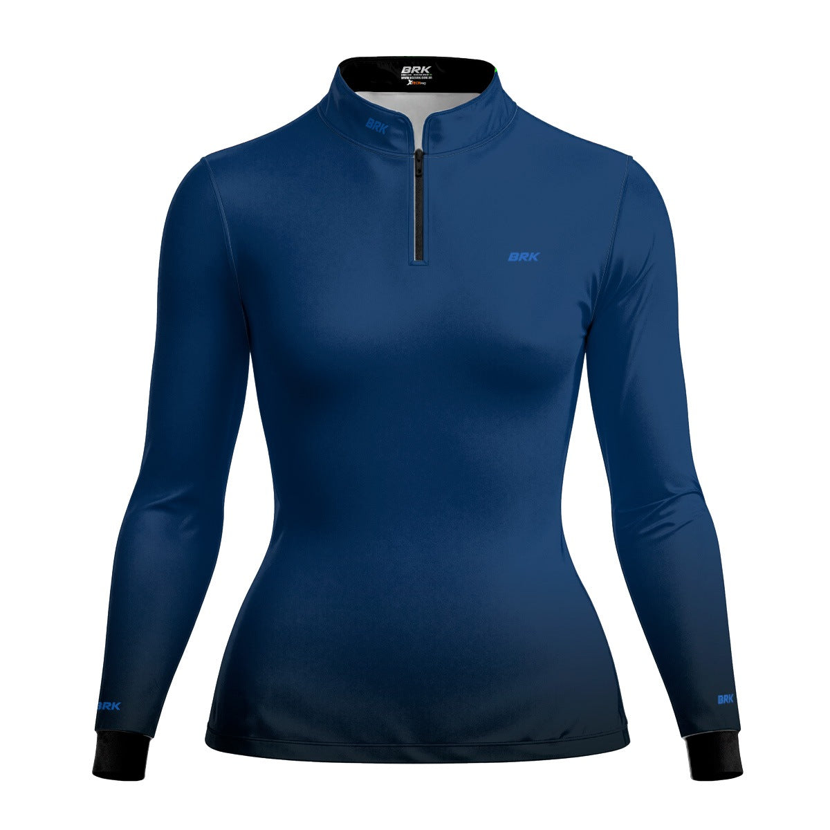 Camisa Feminina Brk Basic Azul Naval com Proteção Solar UV50 Envio Imediato - Brk Agro