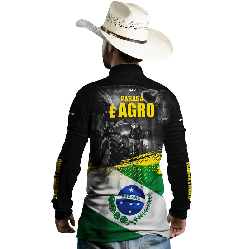 Camisa Agro Brk Paraná é Agro com Proteção Solar UV50+ - BRK AGRO