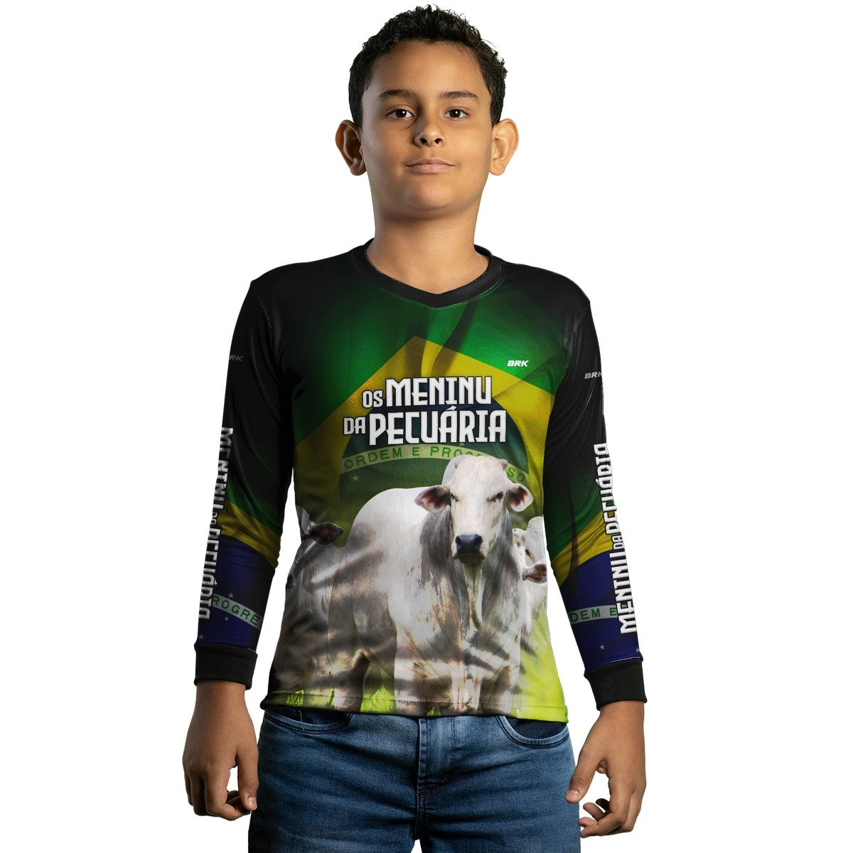 Camisa Agro Brk Os Meninu da Pecuária com Proteção Solar UV50+ - Brk Agro