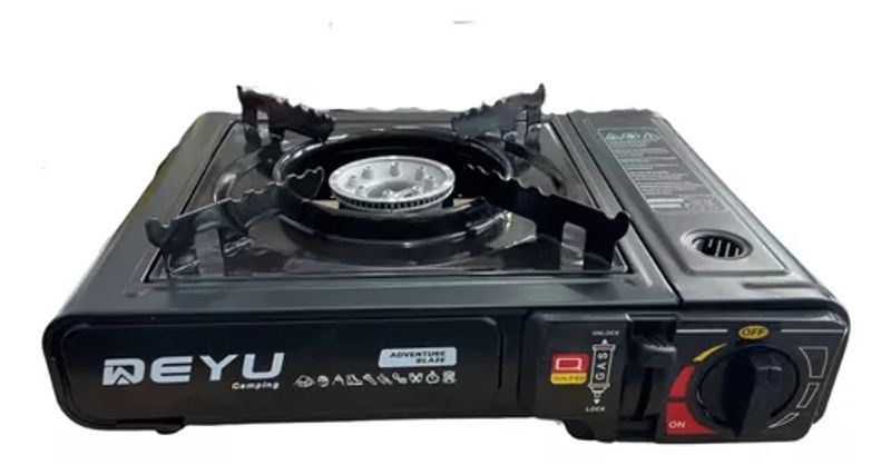 Fogareiro Camping Preto 34 x 27 x 12.5cm - Brk Agro