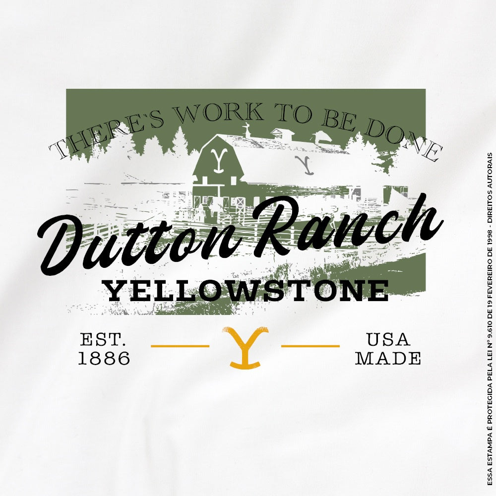Camiseta Agro Brk Yellowstone Dutton Ranch com Algodão Premium - Brk Agro