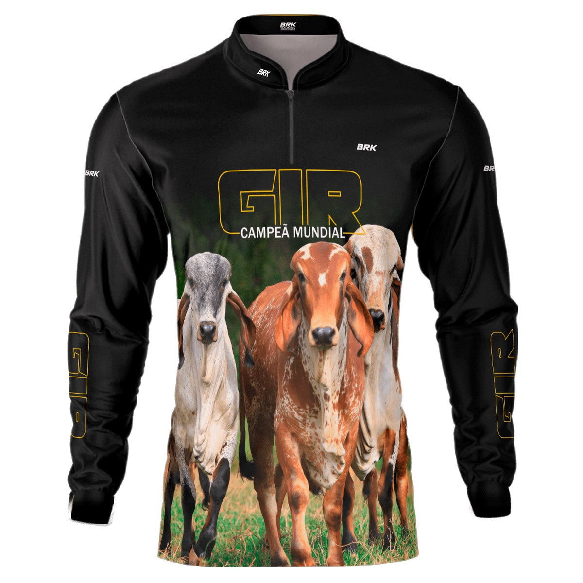 Camisa Agro Brk Vaca Gir com Proteção Solar UV50+ - BRK AGRO