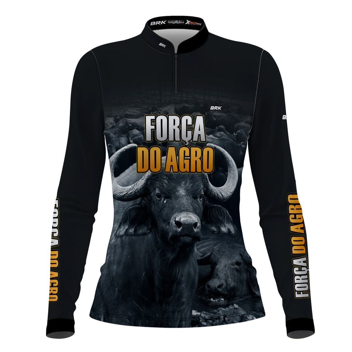 Camisa Agro Brk A Força do Agro Produtor de Bubalinos com UV50+ - Brk Agro