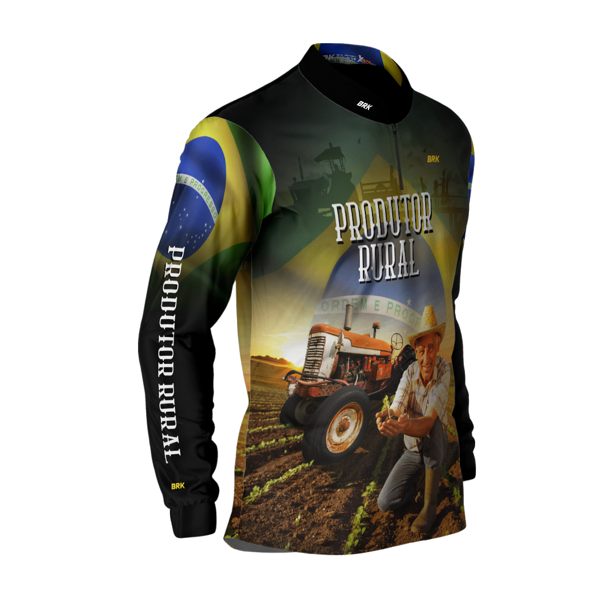Camisa Agro Brk Produtor Rural com Proteção Solar UV50+ - BRK AGRO