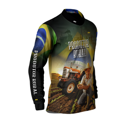 Camisa Agro Brk Produtor Rural com Proteção Solar UV50+ - BRK AGRO