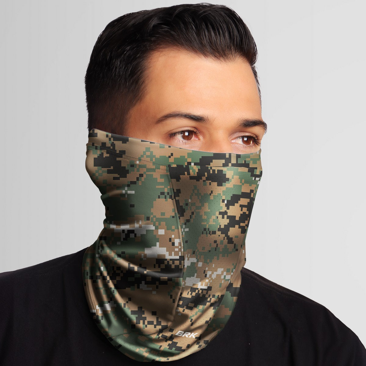 Bandana Black Mask Brk Camuflada Digital Florestal com Proteção UV50+ - Brk Agro