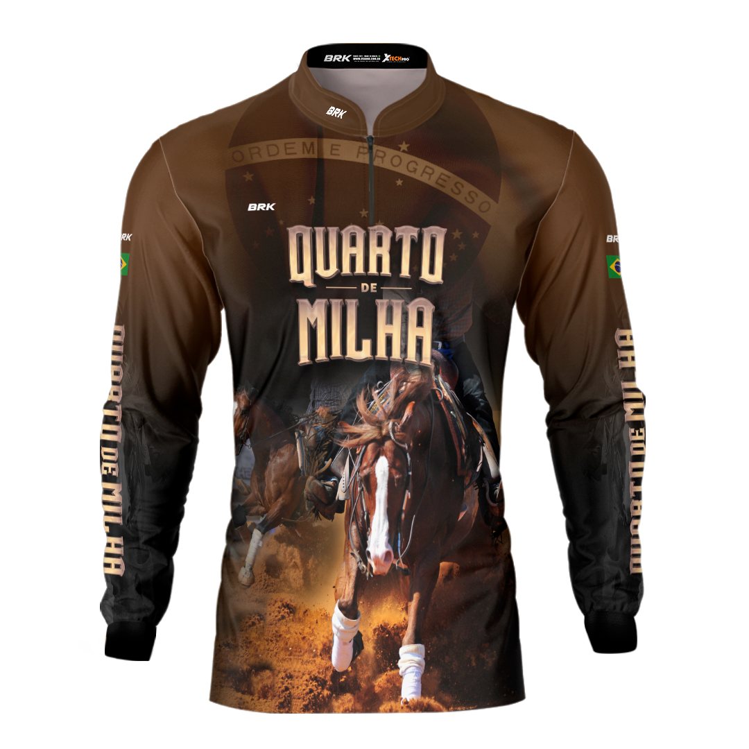 Camisa Agro Brk Quarto de Milha Correndo Proteção Solar UV50+ - BRK AGRO