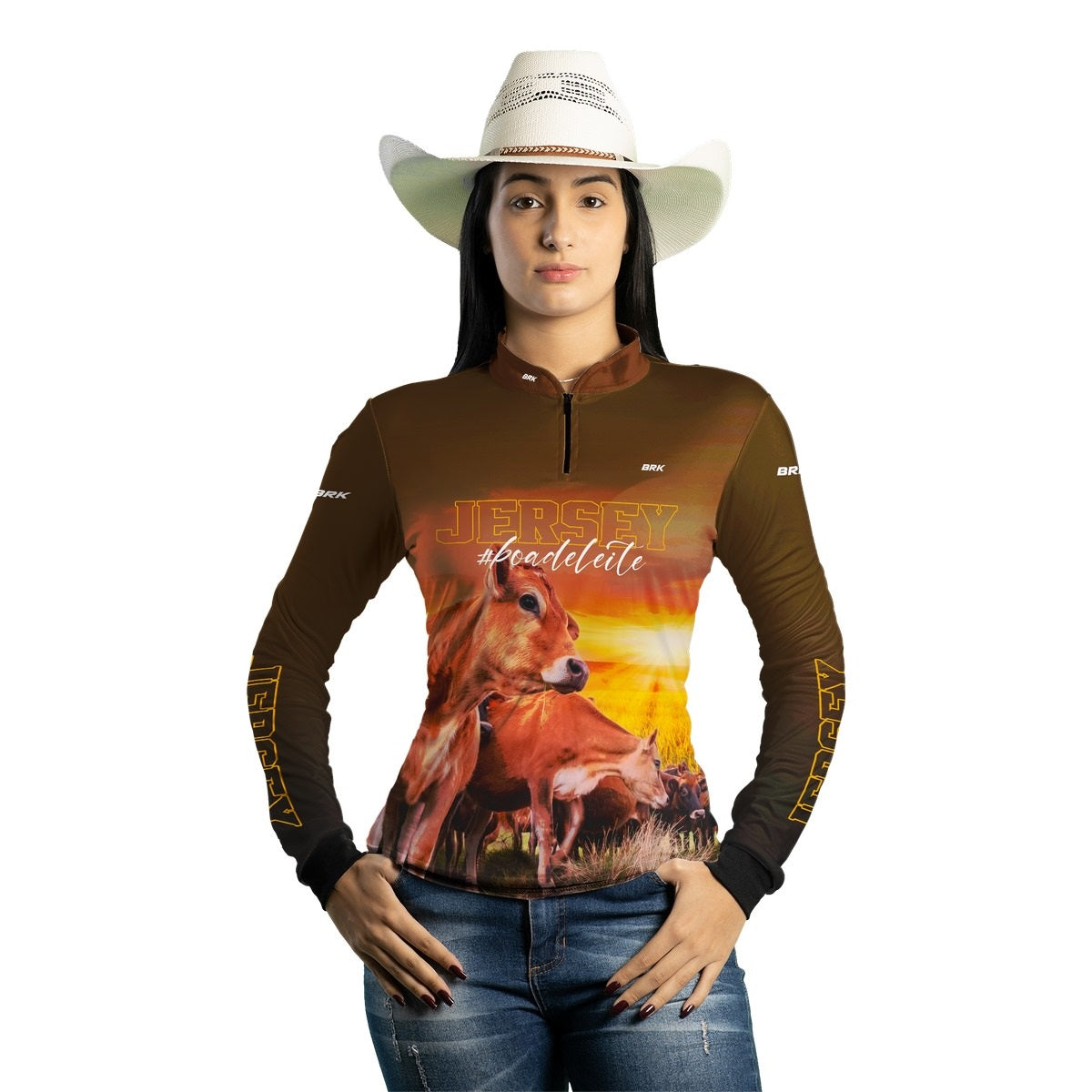 Camisa Agro Brk Vaca Jersey com Proteção Solar UV50+ - BRK AGRO