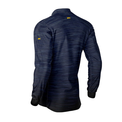 Camisa Masculina Agro Brk Mescla Azul Escuro com Proteção Solar UV50+ Envio Imediato - Brk Agro