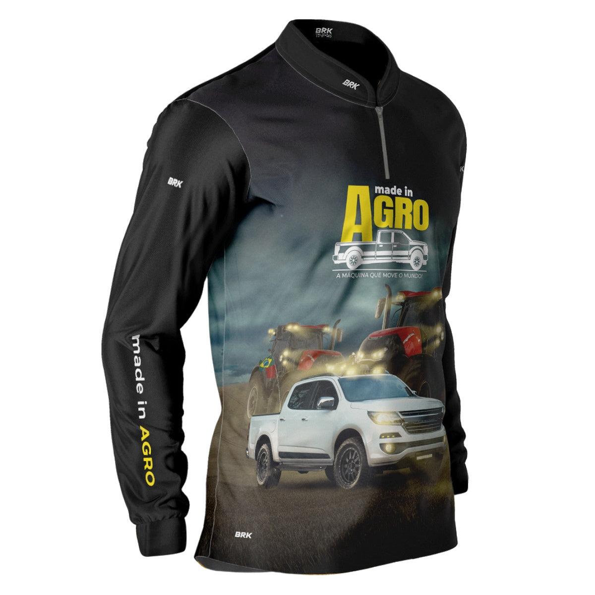 Camisa Agro Brk Caminhonete S10 Pitbull com Proteção Solar UV50+ - BRK AGRO