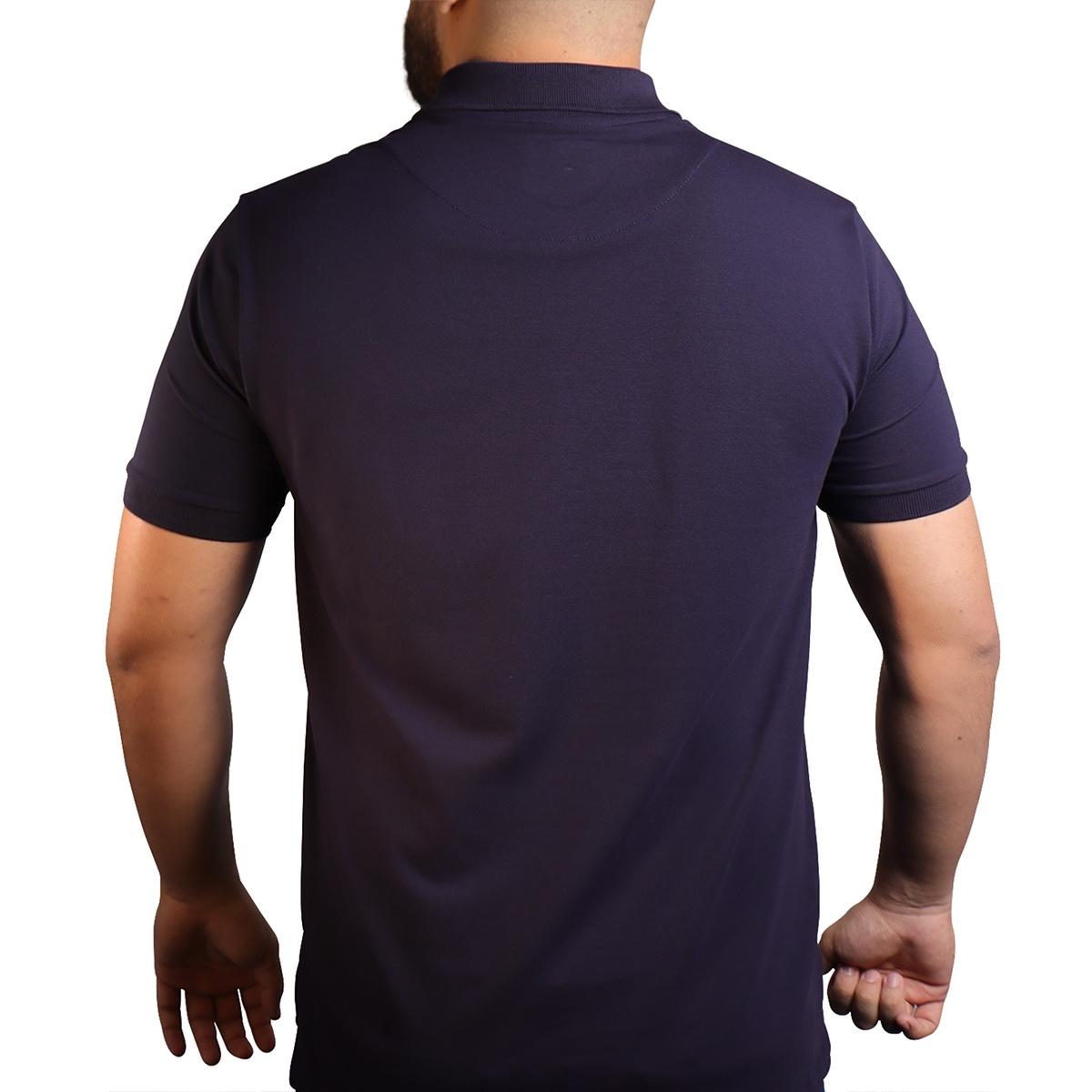 Camisa Polo Piquet Pima Com Elastano Lisa Brk - Azul Marinho - Brk Agro