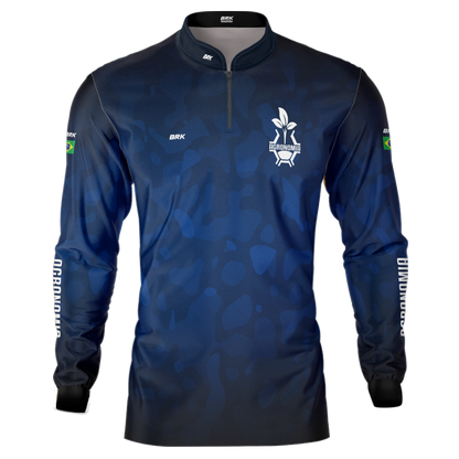 Camisa Agro Brk Azul Símbolo Agronomia com UV50+ - Brk Agro