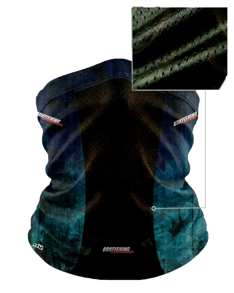 Bandana Black Mask Brk Azul e Preto com Proteção UV50+ - Brk Agro