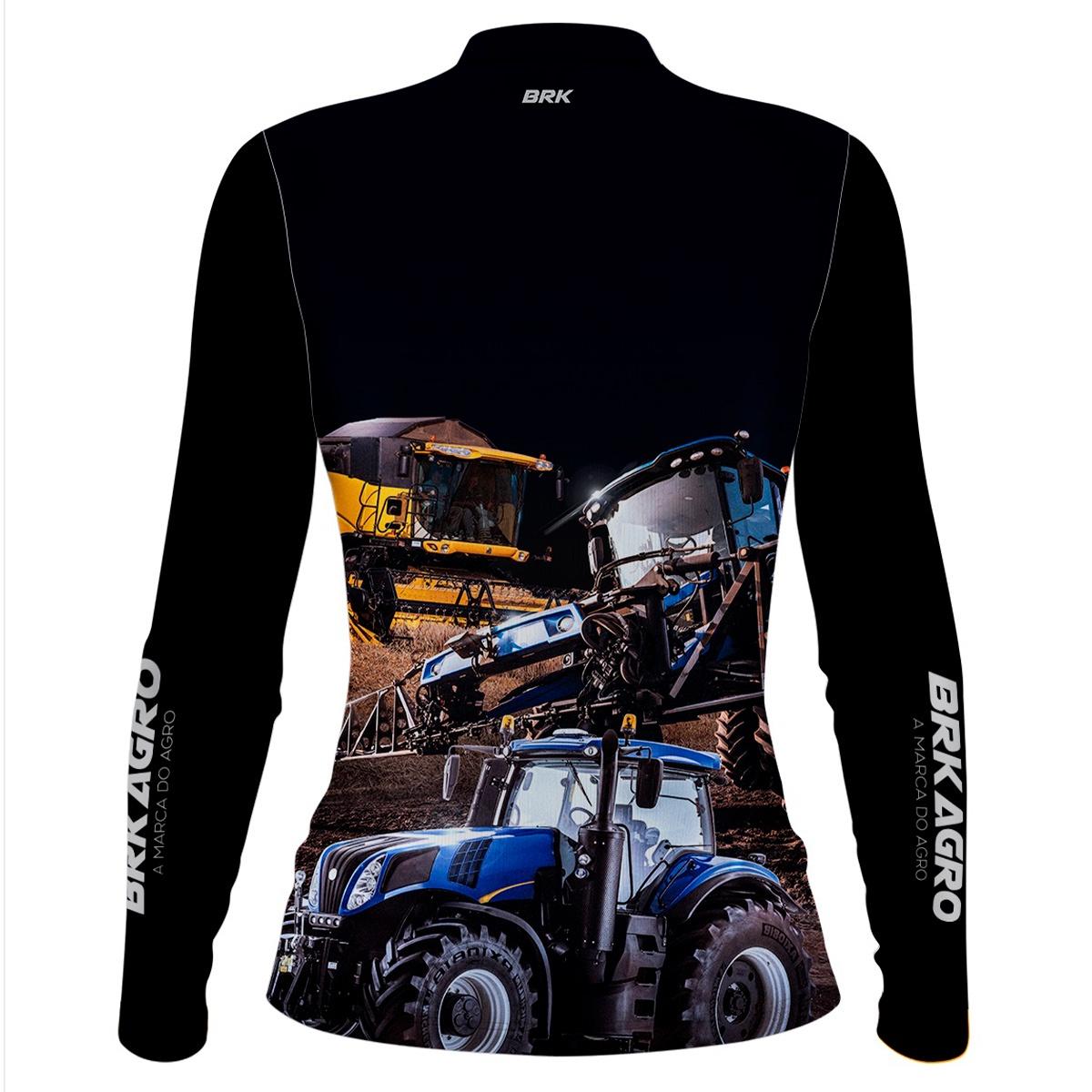 Camisa Agro Brk Maquinário Agrícola com Proteção Solar UV50+ - Brk Agro
