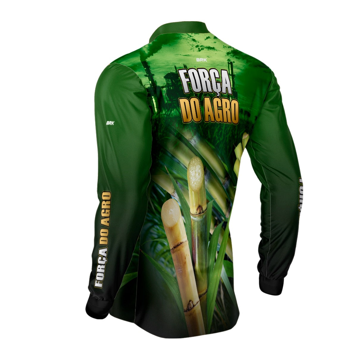 Camisa Agro Brk A Força do Agro Produtor de Cana com Proteção Solar UV50+ - Brk Agro