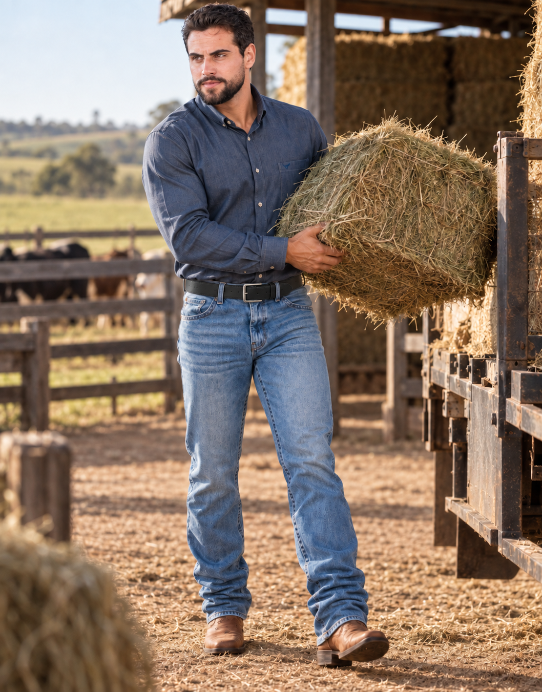 Calça Jeans Western - Masculina