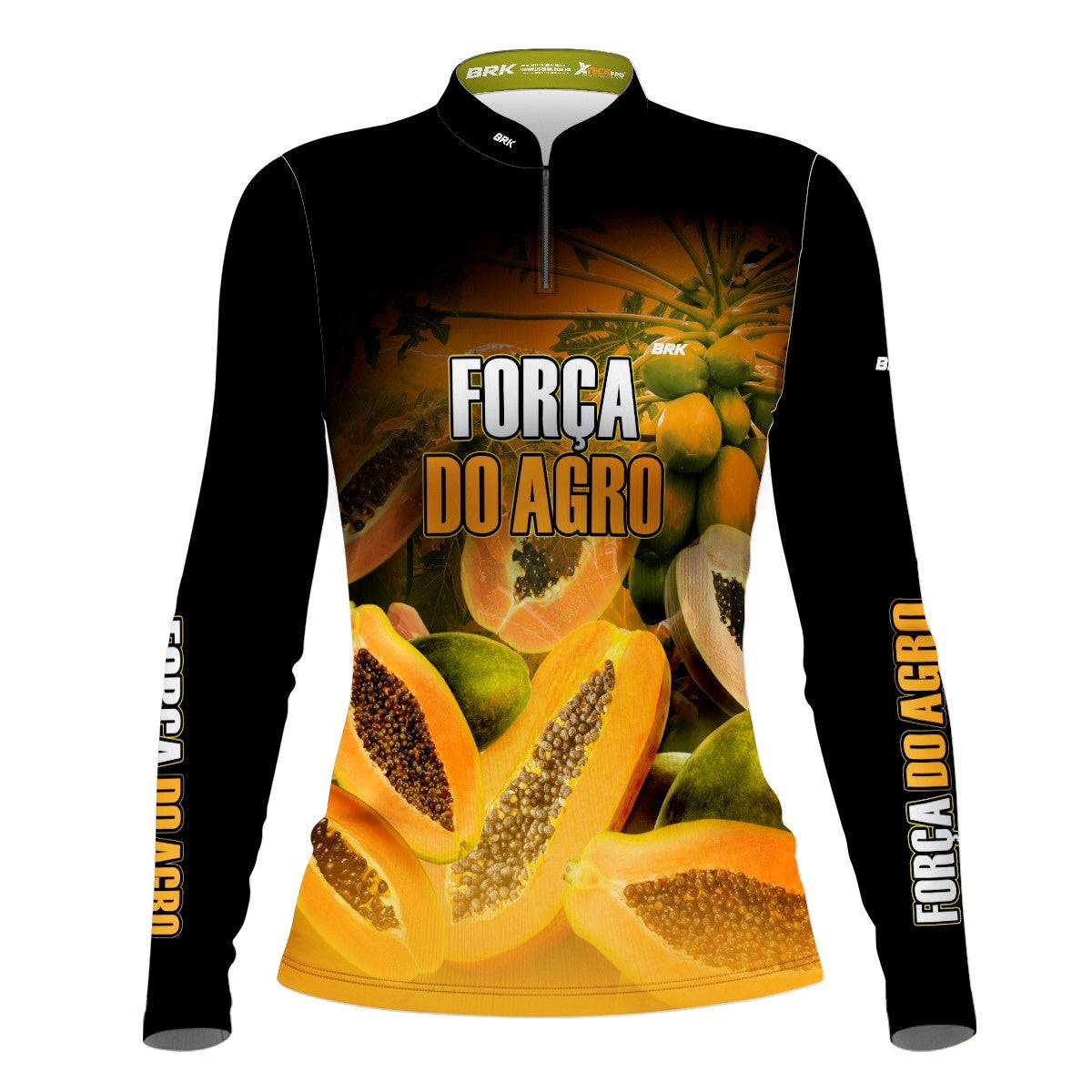 Camisa Agro Brk A Força do Agro Produtor de Mamão com UV50+ - BRK AGRO