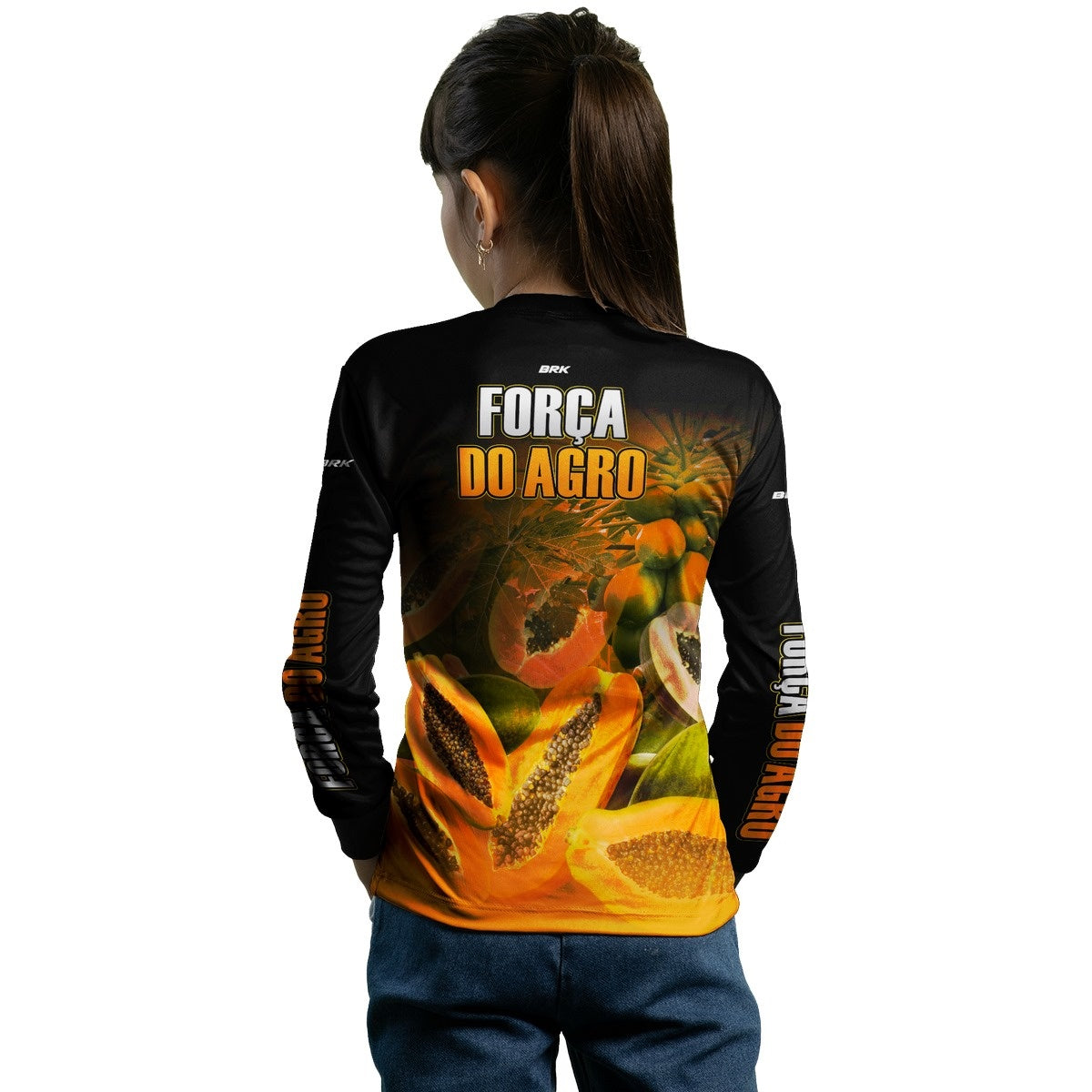 Camisa Agro Brk A Força do Agro Produtor de Mamão com UV50+ - BRK AGRO