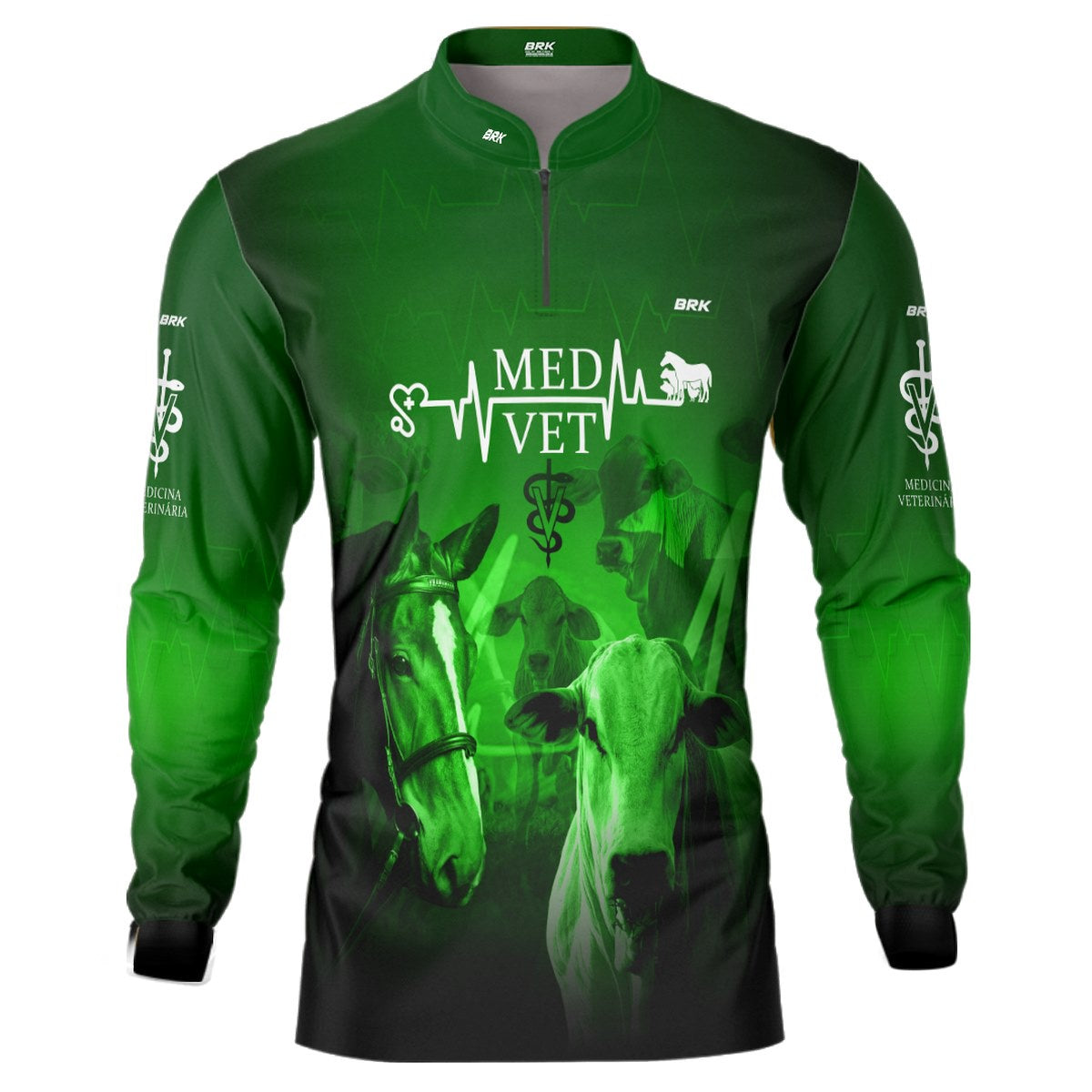 Camisa Agro Brk Medicina Veterinária com UV50+ - BRK AGRO