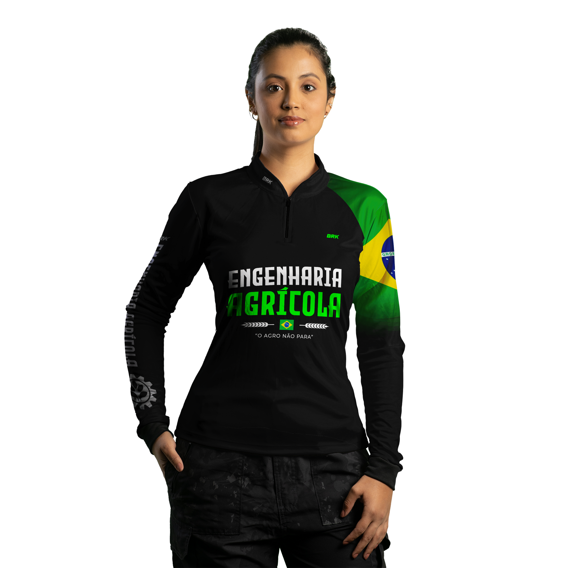 Camisa Agro Brk Engenharia Agrícola com UV50+ - BRK AGRO