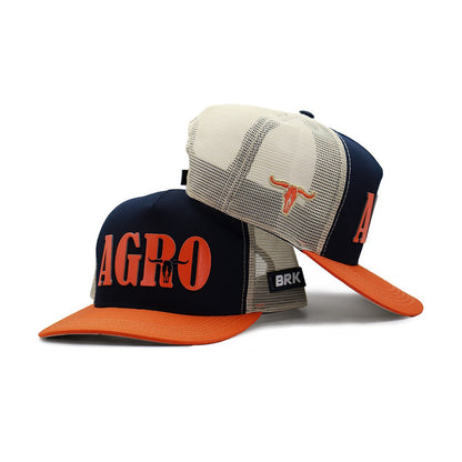 Boné Trucker Brk Agro Laranja - Brk Agro