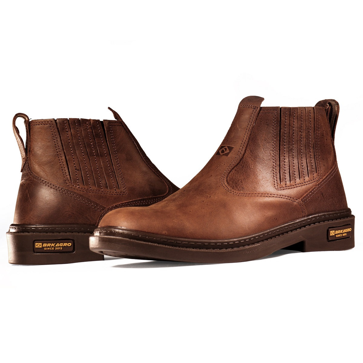 Botina Brk Texas Brown - Couro Legítimo - Brk Agro