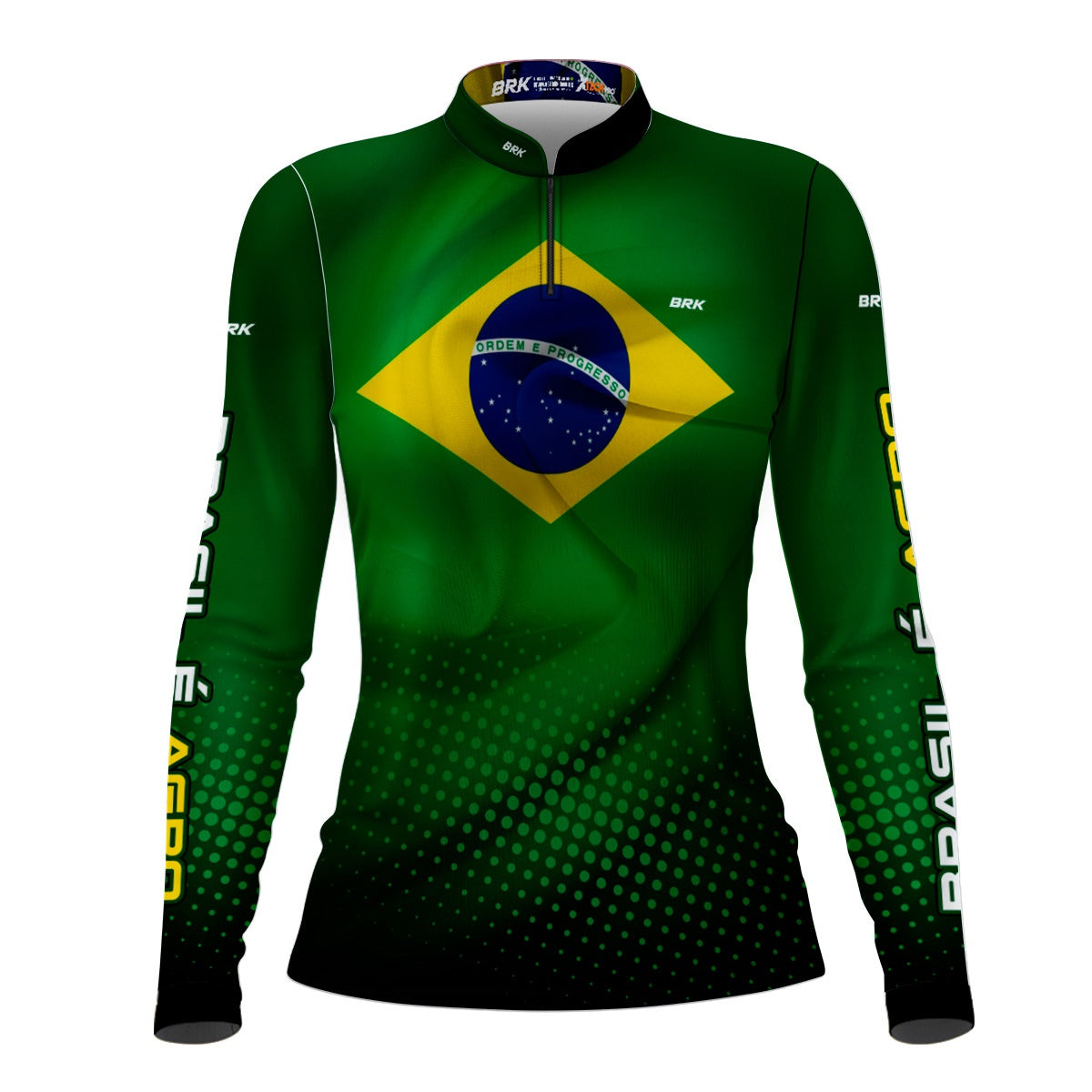 Camisa Feminina Agro Brk Brasil É Agro com Proteção Solar UV50+ - Brk Agro