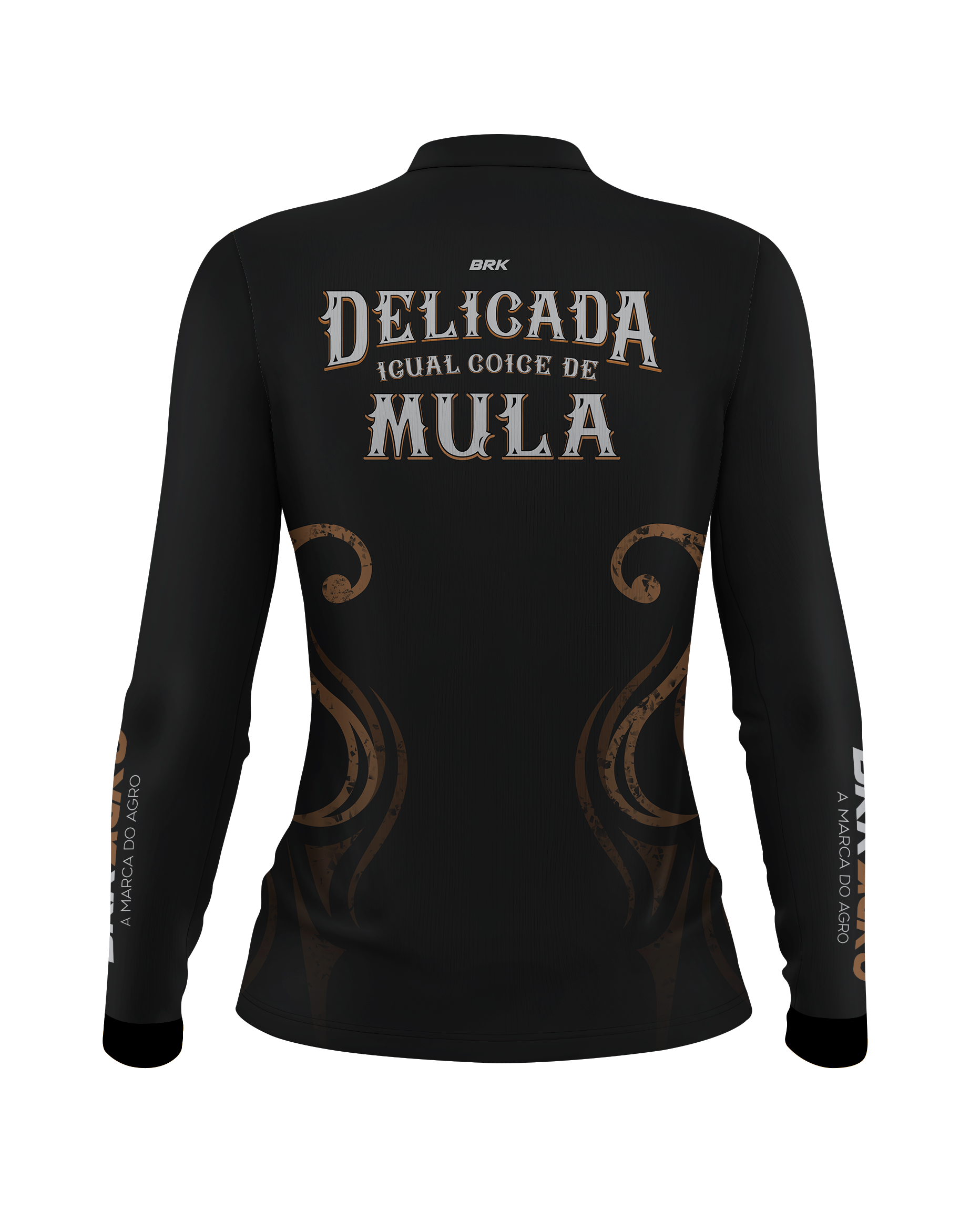 Camisa Agro Brk Feminina Delicada Igual Coice de Mula com UV50+ - BRK AGRO