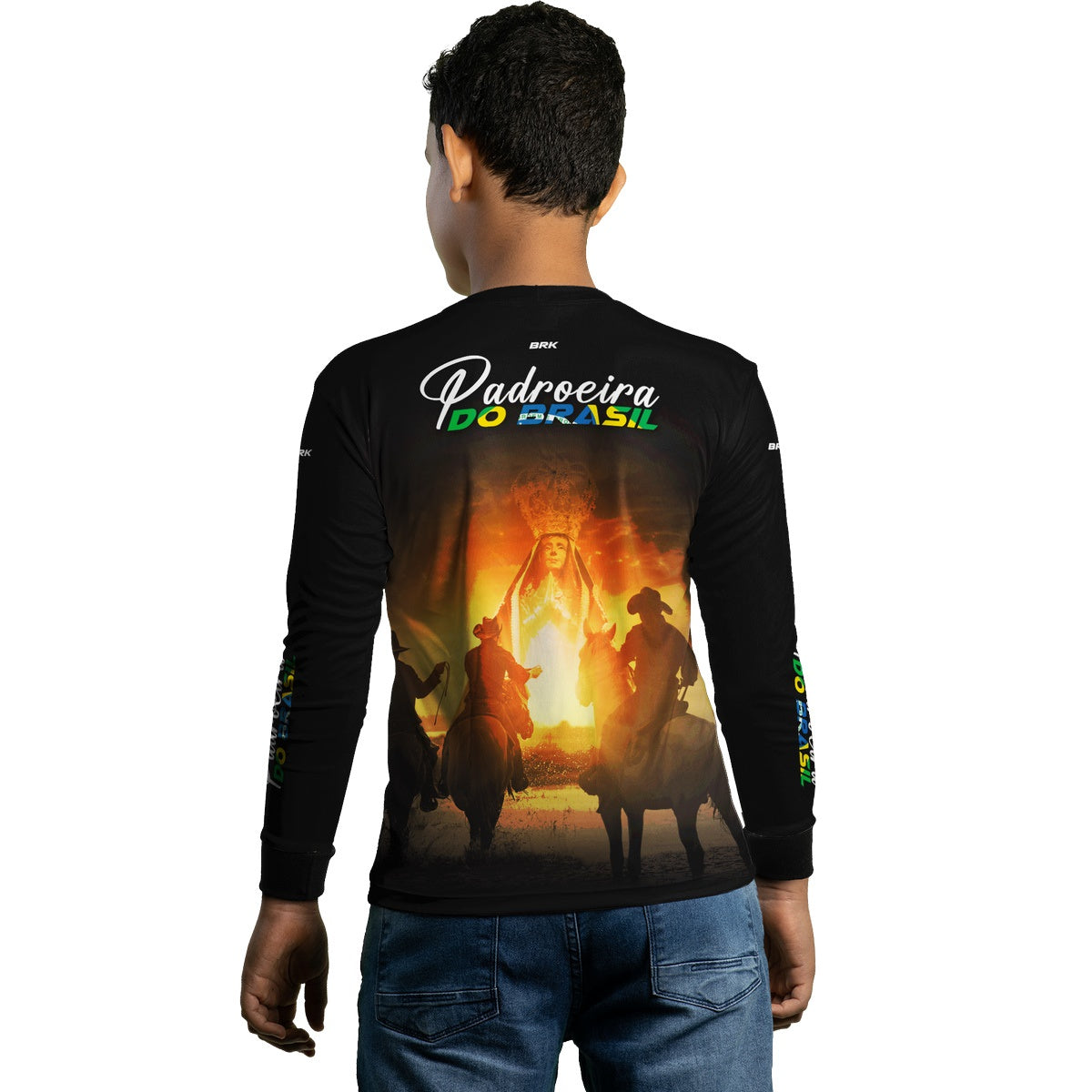 Camisa Infantil Agro Brk Padroeira do Brasil com Proteção Solar UV50+ - Brk Agro