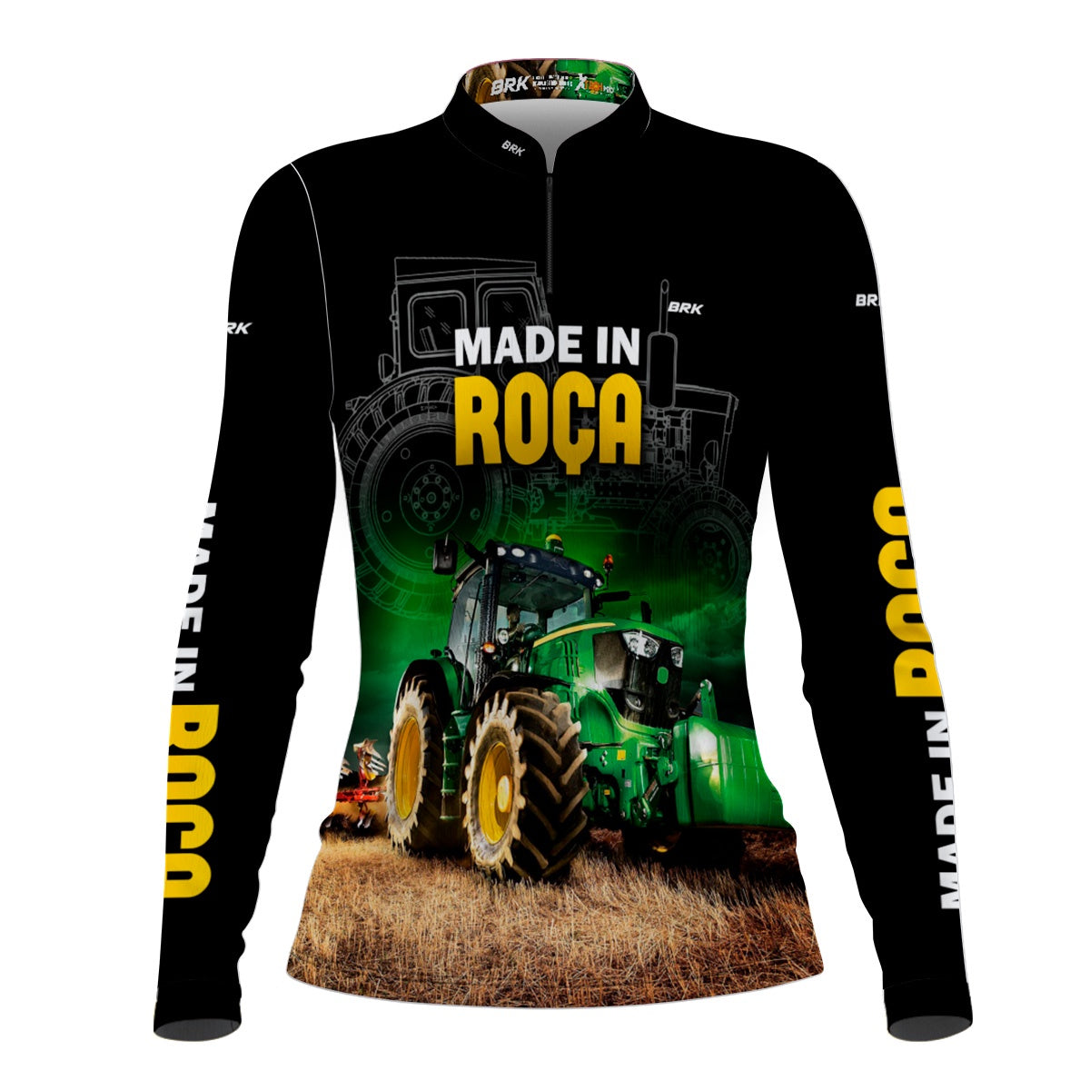 Camisa Feminina Agro Brk Made in Roça com Proteção Solar UV50+ - Brk Agro