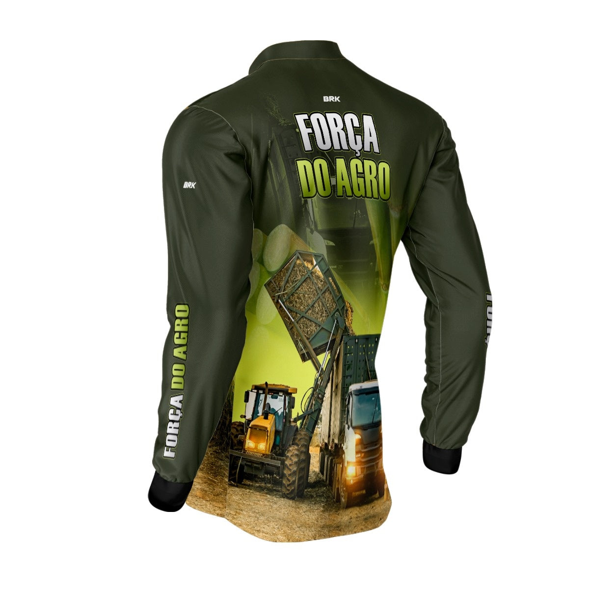 Camisa Agro Brk A Força do Agro Caminhão de Cana com Proteção Solar UV50+ - Brk Agro