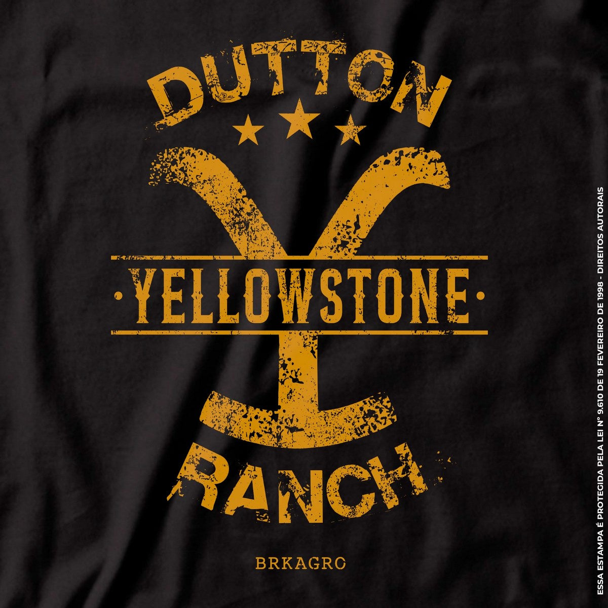 Camiseta Agro Brk Yellowstone Flag com Algodão Premium - Brk Agro