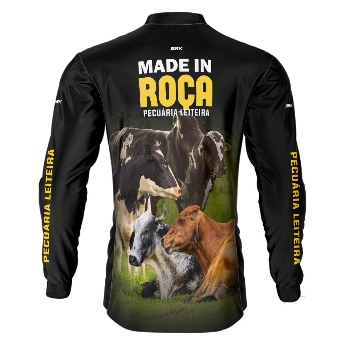 Camisa BRK Agro Gado Cruzado Pecuária Leiteira com Proteção Solar Uv50+ - Brk Agro