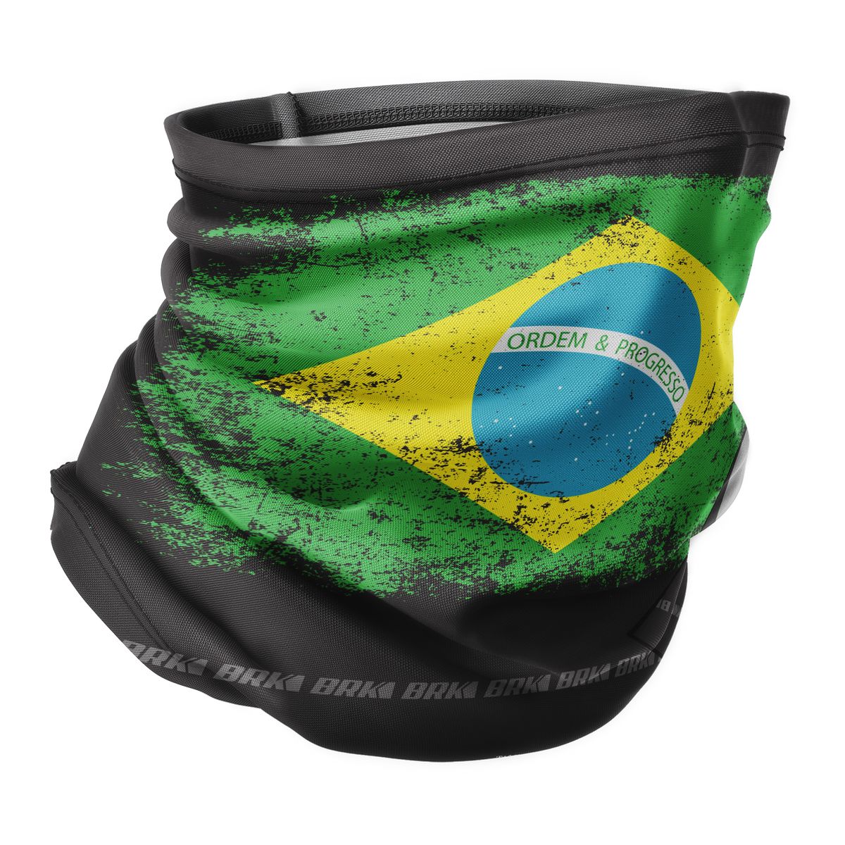 Bandana Tubeneck Agro Brk Multifuncional Bandeira do Brasil com Proteção Solar UV50+