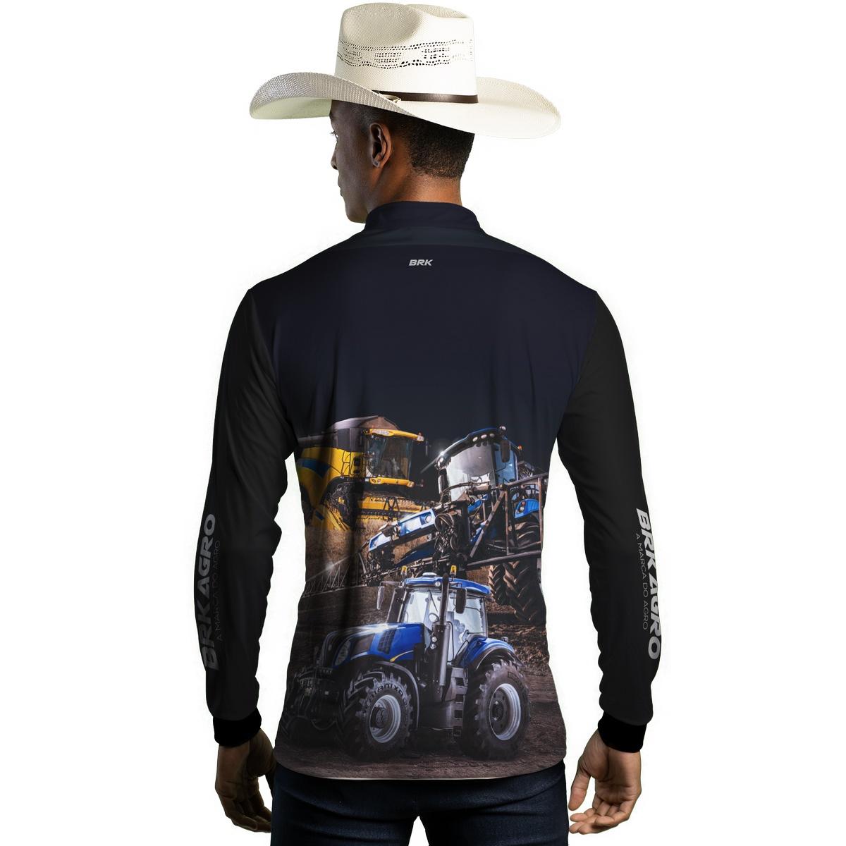 Camisa Agro Brk Maquinário Agrícola com Proteção Solar UV50+ - Brk Agro