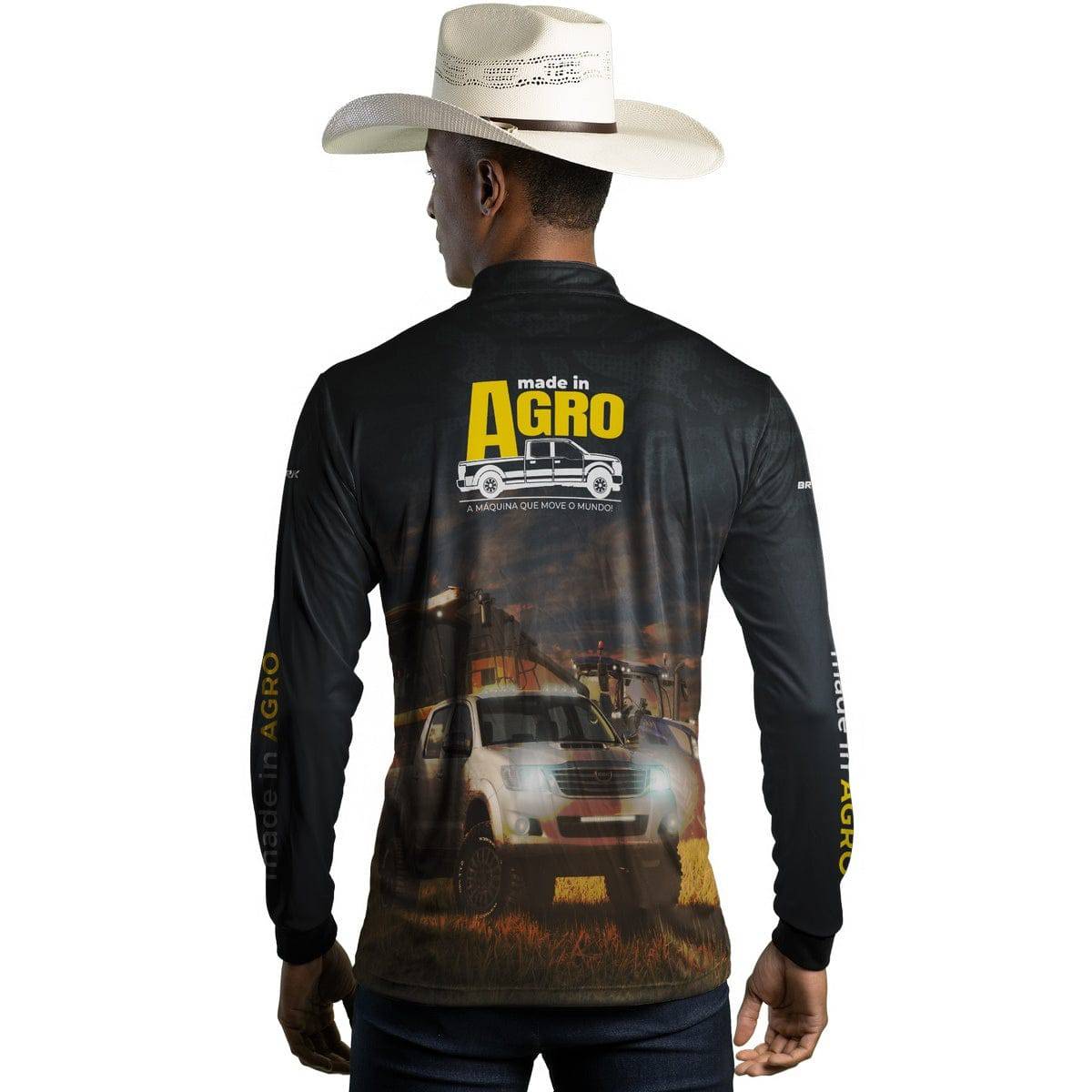 Camisa Agro Brk Caminhonete 4x4 com Proteção Solar UV50+ - BRK AGRO