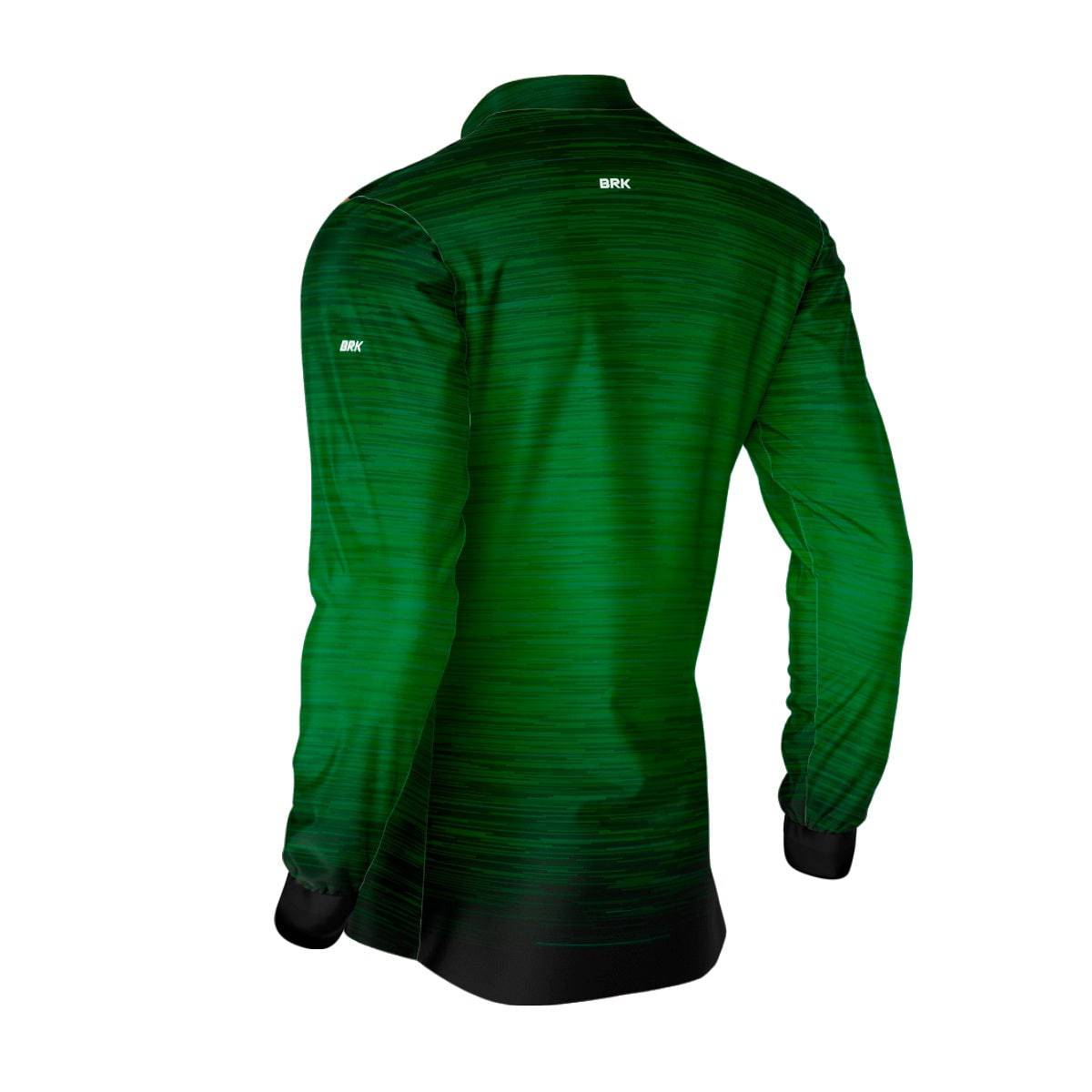 Camisa Masculina Agro Brk Mescla Verde Escuro com Proteção Solar UV50+ - Brk Agro