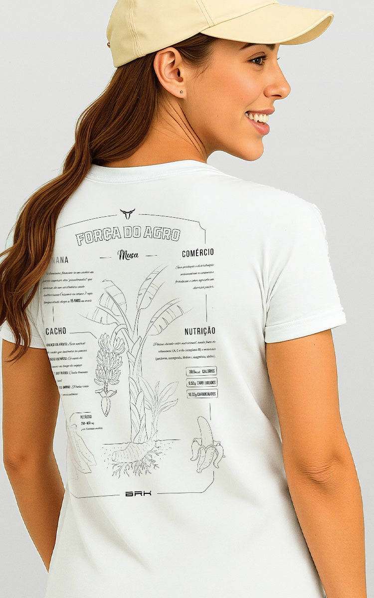 Camiseta Básica de Algodão Brk Científica Banana - Brk Agro