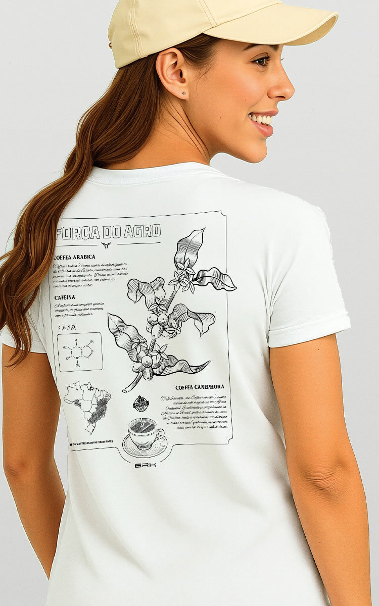 Camiseta Básica de Algodão Brk Científica Café - Brk Agro