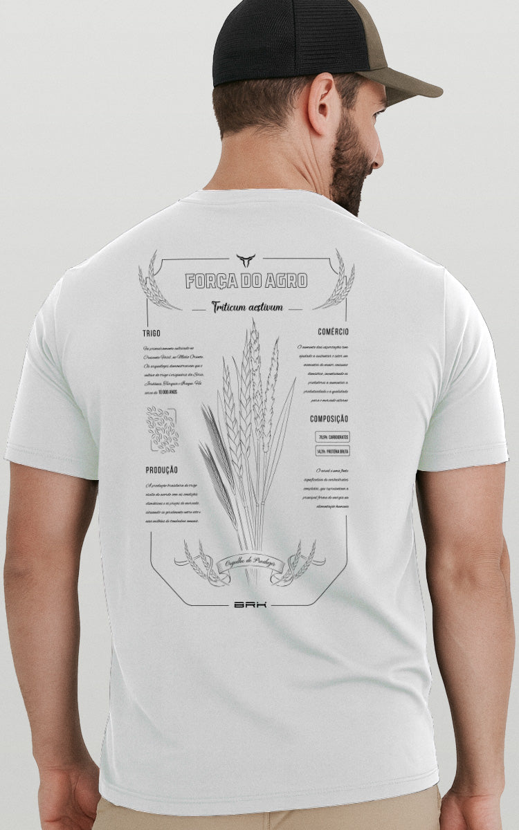 Camiseta Básica de Algodão Brk Científica Trigo - Brk Agro