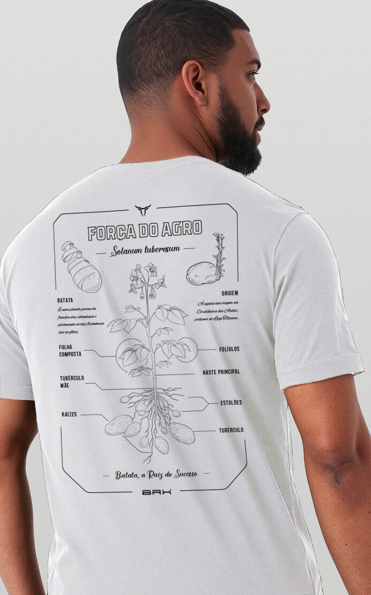 Camiseta Básica de Algodão Brk Científica Batata - Brk Agro