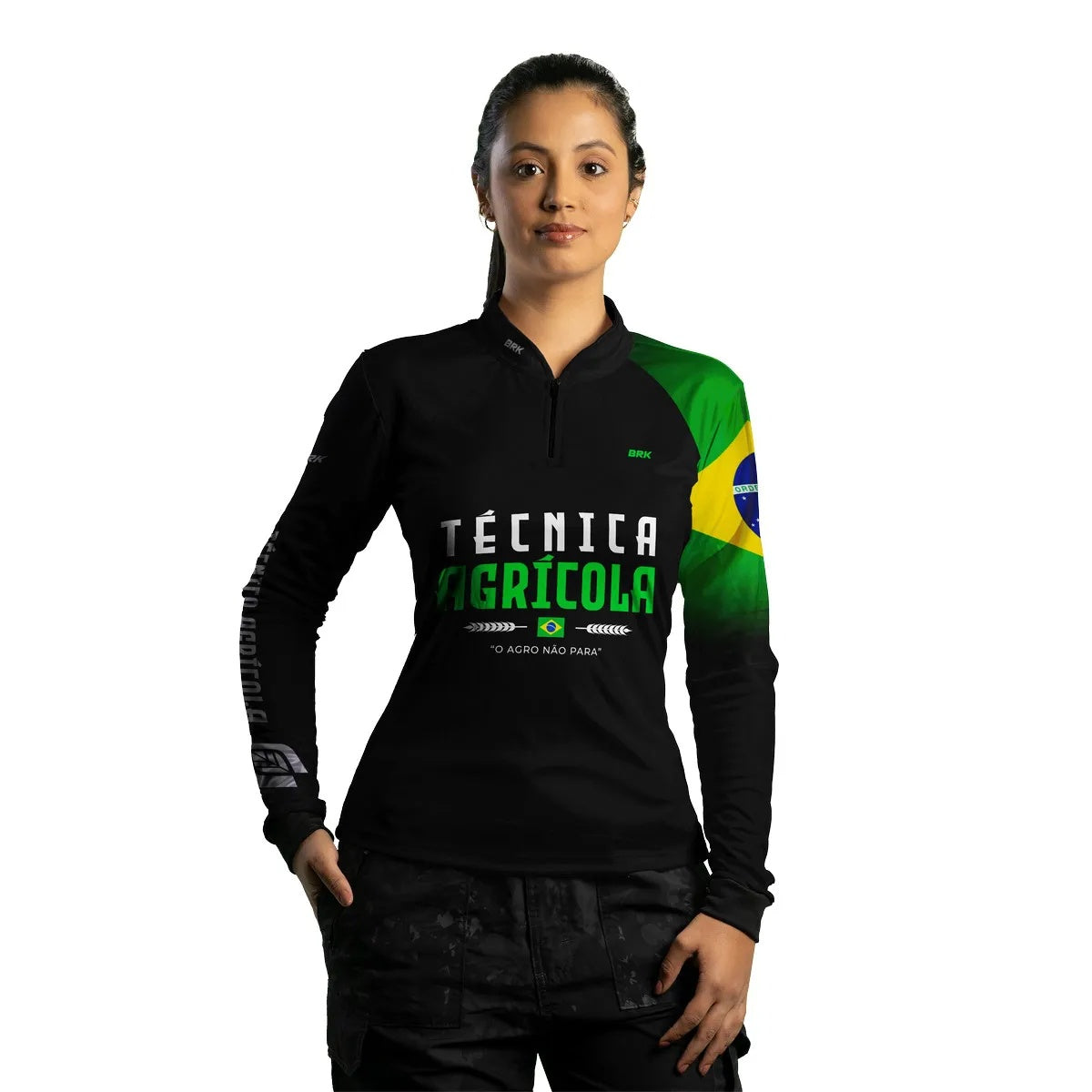 Camisa Feminina Agro Brk Técnico Agrícola UV50+ - Brk Agro