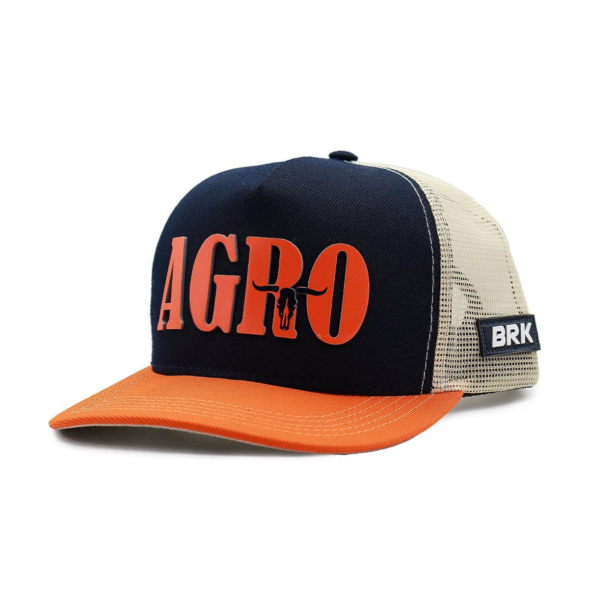 Boné Trucker Brk Agro Laranja - Brk Agro