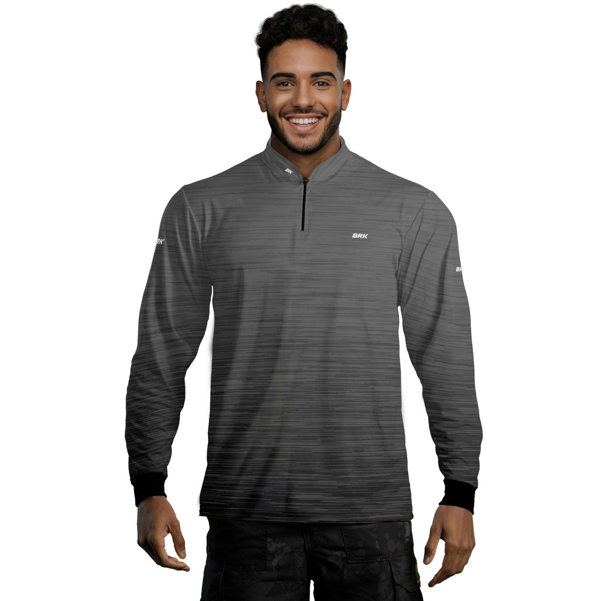 Camisa Masculina Agro Brk Mescla Cinza com Proteção Solar UV50+ - Brk Agro