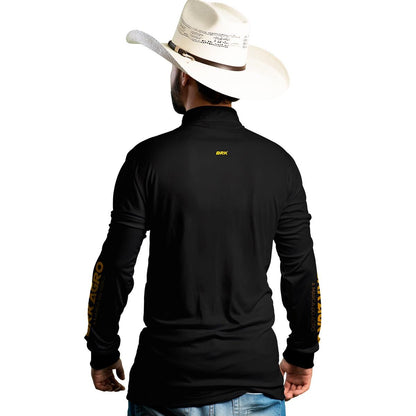 Camisa Agro Brk Clean Preta com Proteção Solar UV50+ Envio Imediato - Brk Agro