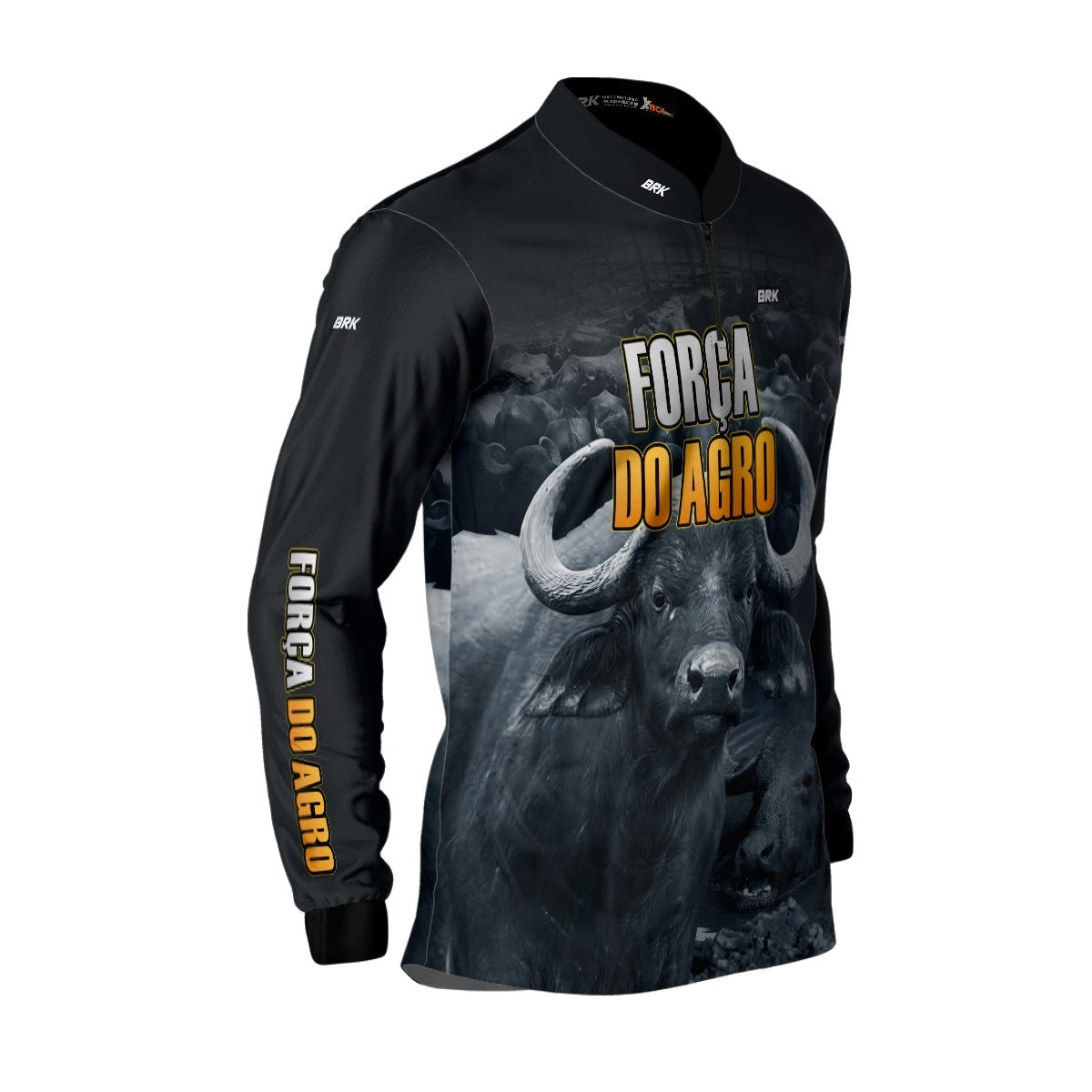 Camisa Agro Brk A Força do Agro Produtor de Bubalinos com UV50+ - Brk Agro