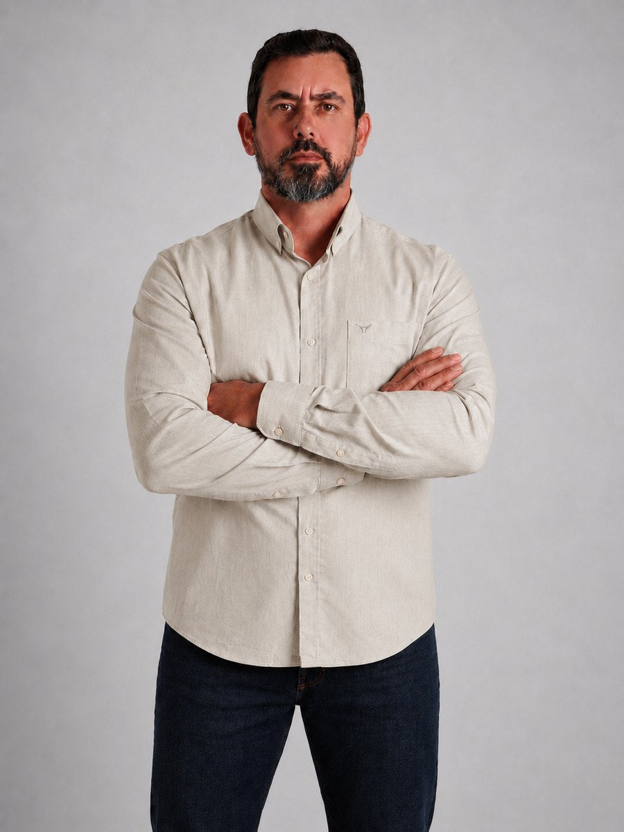 Camisa BRK M/L Classic Bege