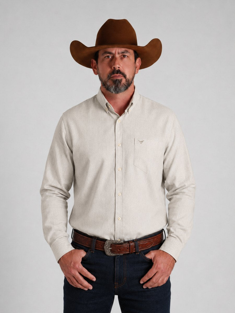 Camisa BRK M/L Classic Bege