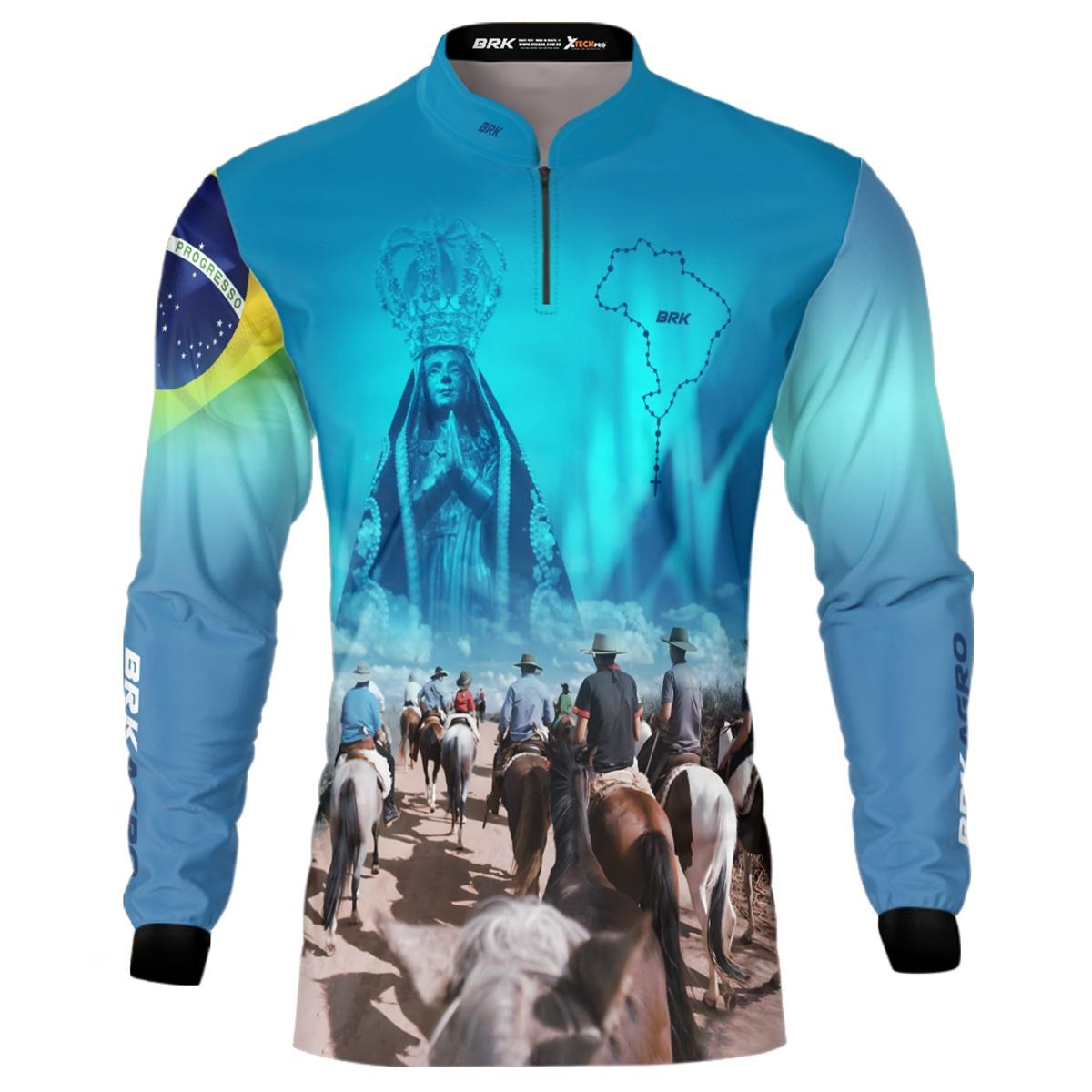Camisa Agro Brk Cavalgada Devoto Nossa Senhora com UV50+ - BRK AGRO